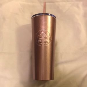 Like New Starbucks Rose Gold Tumbler